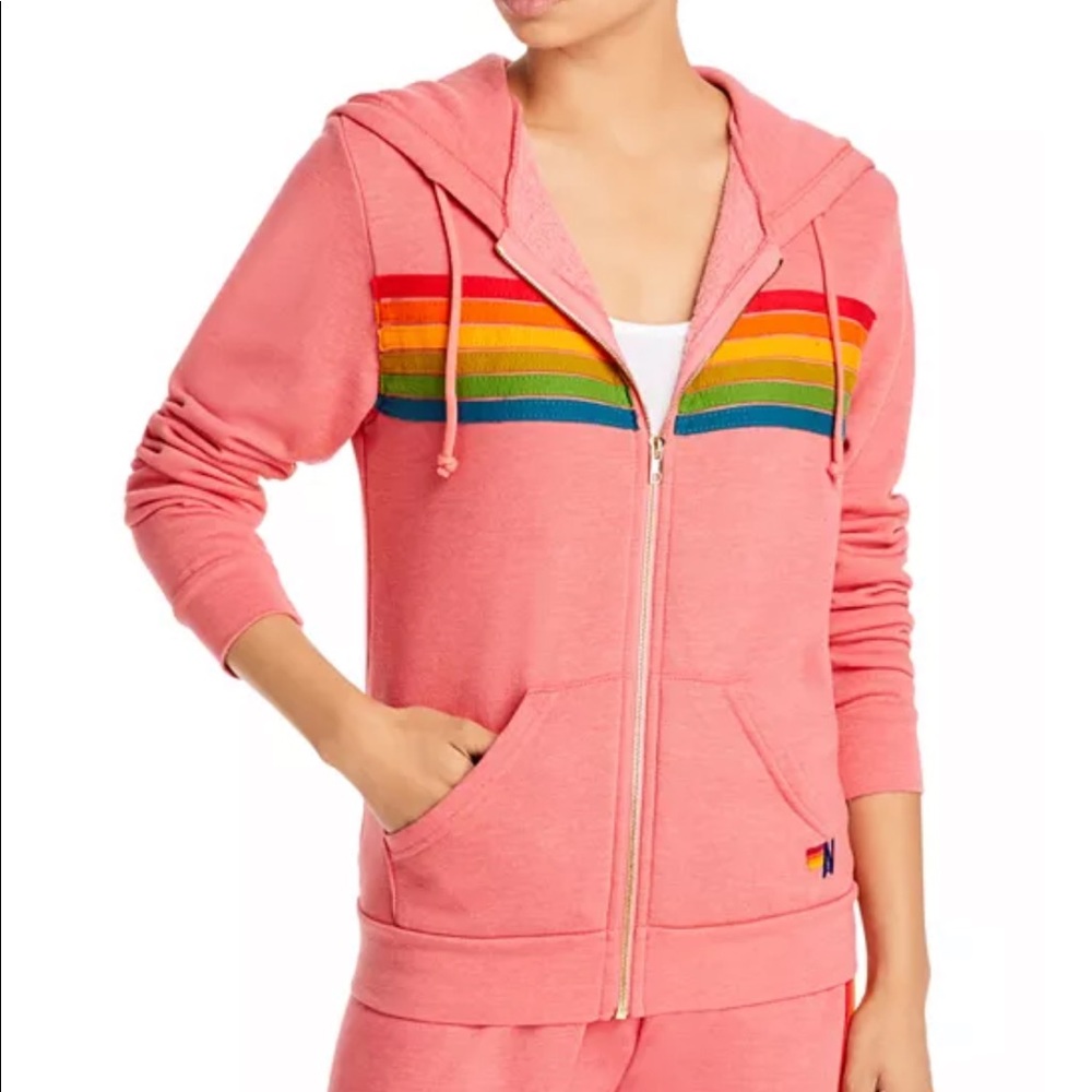 NWOT Aviator Nation zip up hoodie